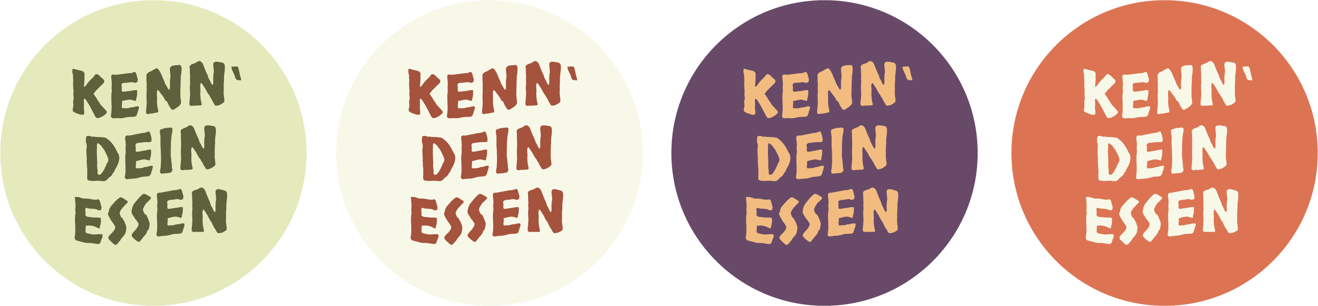 Kenn' dein Essen - Logo Variationen